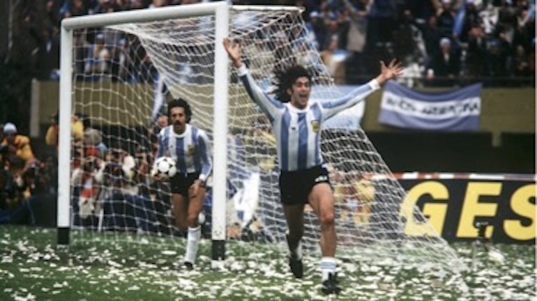 “Hooray!”, said Mario Kempes after scoring against Holland in the 'Ticker Tape Final' in 1978. A tournament not without its politics!