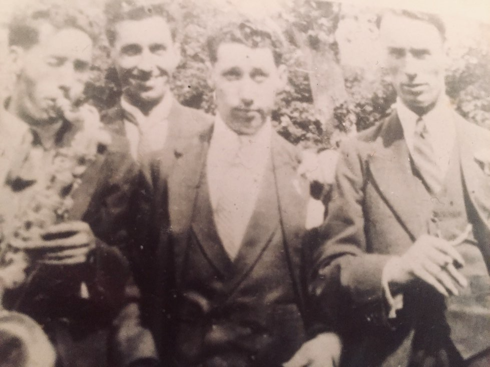 Christy (far right) and his brothers in The Liberties.